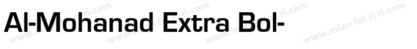 Al-Mohanad Extra Bol字体转换